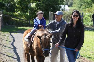 Pony Rides at Lionel's Petting Farm in Markham, ON Canada