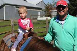Pony Rides at Lionel's Petting Farm in Markham, ON Canada