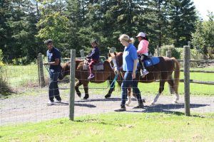 Pony Rides at Lionel's Petting Farm in Markham, ON Canada